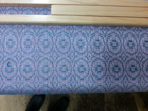 50/50 silk/merino warp with a rayon weft