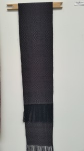 Optical Tabby Patterned Scarf